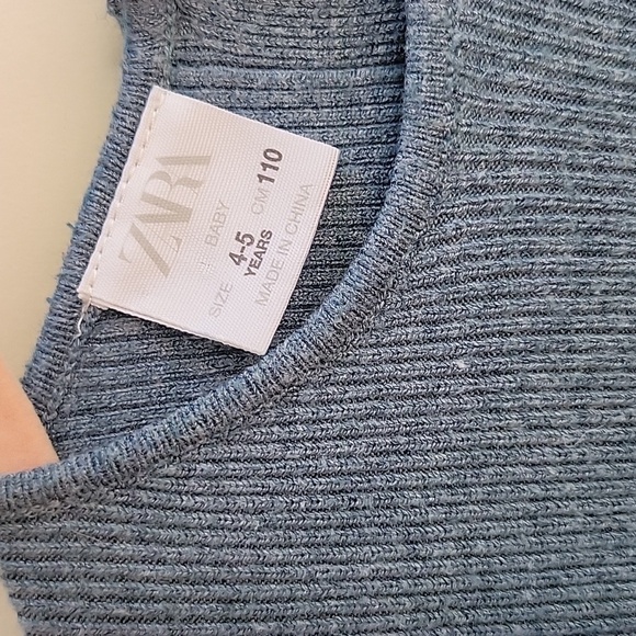 Zara girls knit long sleeve 4/5 years - Picture 2 of 3